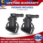 2pcs Windshield Washer Fluid Spray Jet Nozzle Kit Front For Ford Edge 2007-2010