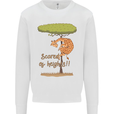 Höhenangst lustige Giraffe Akrophobie Kinder Sweatshirt Pullover