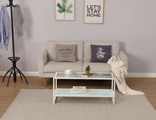 Molly Rectangle Coffee Table (White)