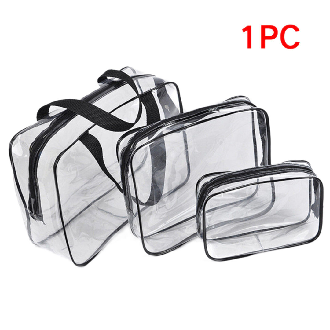 Dental Aesthetics Clear Toiletry Bags x 3 ~ Cosmetics PVC Travel Liquids Transparent Zip Cases Dental Aesthetics Clear Toiletry Bags x 3 ~ Cosmetics PVC Travel Liquids Transparent Zip Cases