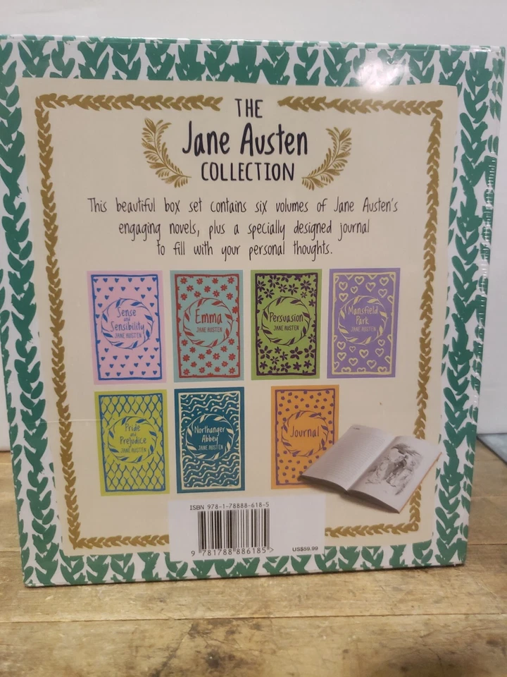 THE JANE AUSTEN COLLECTION 6 Novels+Journal Illustrated Hardcover LIKENEW - Image 4 of 4