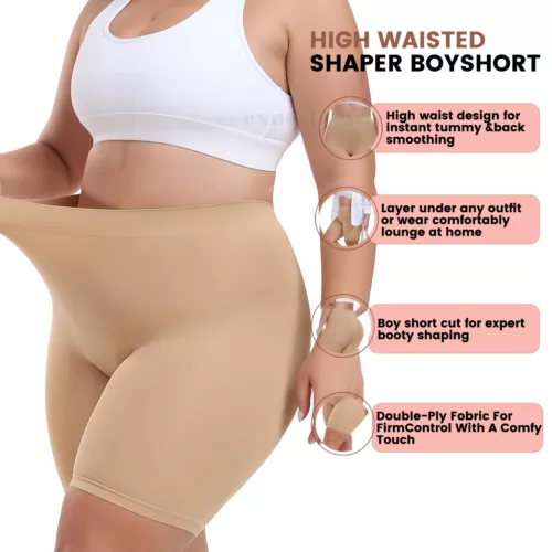 Pantalones cortos moldeadores talla grande para mujer pantalones cortos anti rozaduras pantalones cortos para niños bragas sin costuras - Imagen 18 de 35