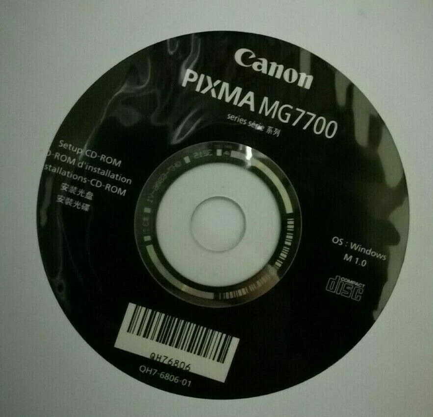 Canon Pixma MG7700 Setup CD-ROM - Image 1 of 1