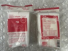NEW 2-pack 407300 Petite Silken Wipes 2"x2" 4-ply Blend of Soft Fibers 200 Count