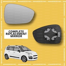 Right side for Citroen C4 Picasso 2013-2019 heated wing door mirror glass