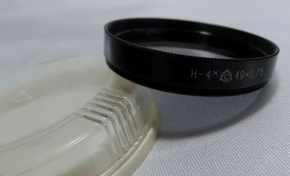 a Gray Neutral- 4x RUSSIAN 49x0.75 Vintage light filter 49mm mount for LENS 1117