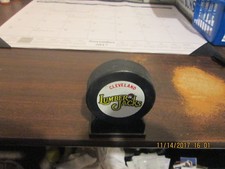 IHL Cleveland Lumber Jacks Rare Defunct 50TH Anniversary Puck World Hockey Puck