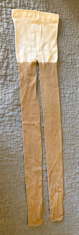Girls Gold 7/8 tights Gymboree
