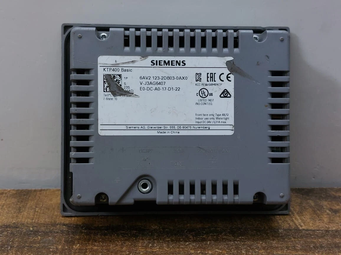 Simatic HMI KTP400 BASIC PANEL