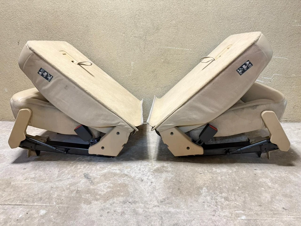Mercedes-Benz W251 R500 2006-2010 tercera fila asientos capitán izquierdo y derecho beige OEM Foto 4 de 4