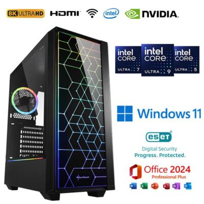Gamer PC Intel Ultra 9 285k RTX 5060 500GB SSD 2TB HDD 16GB RAM Windows 11 