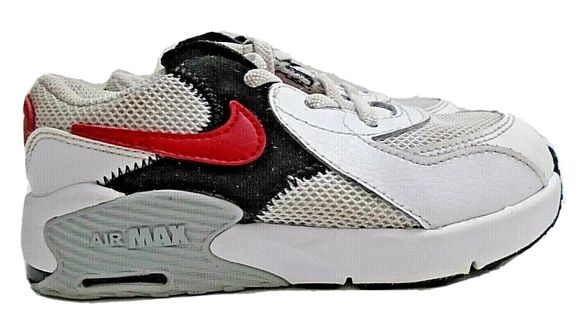 Nike Air Max Excee GS Youth sneakers size 10C White University Red Black