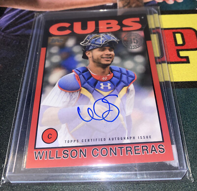 Topps 2021 Baseball Willson Contreras Auto On Card SSP/25 Cubs All Star Red 86 S