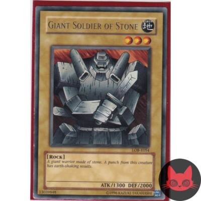 Yugioh Riesensoldat des Steins LOB-E054 Rare LP