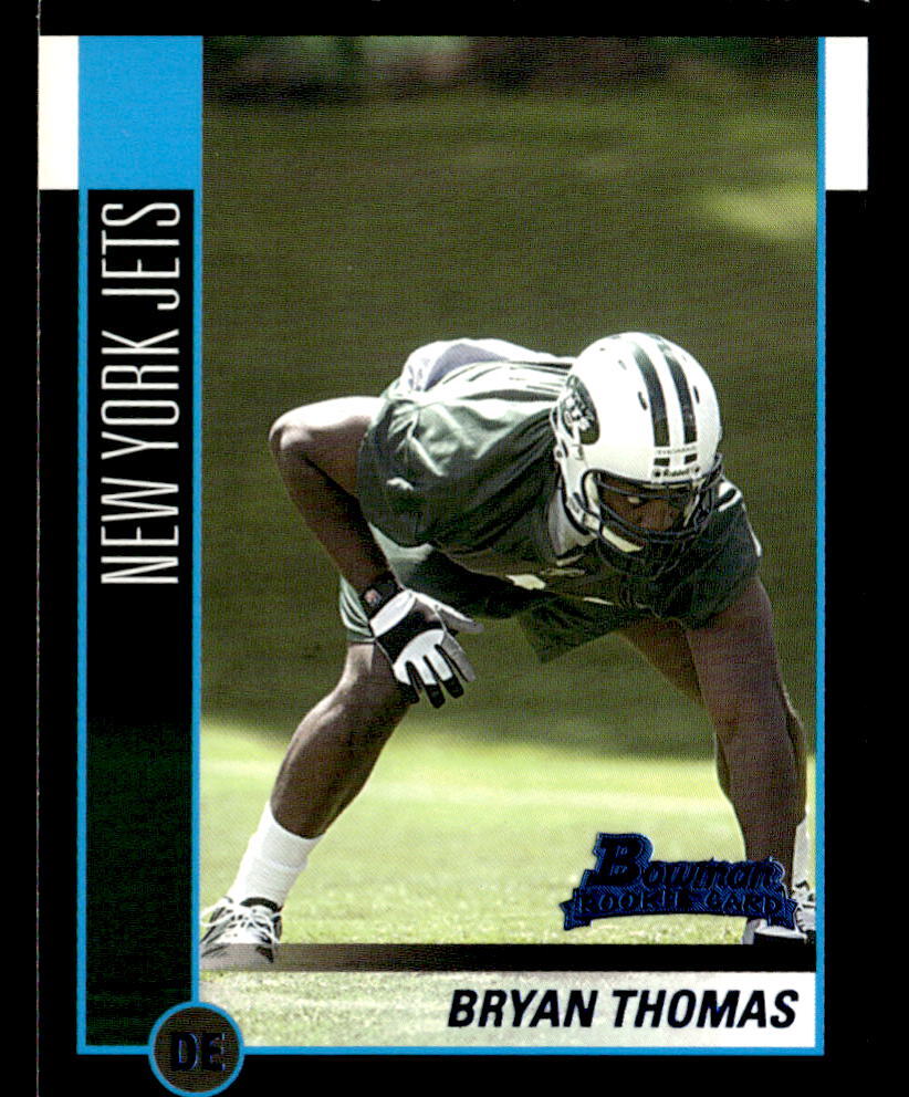 Bryan Thomas 2002 Bowman Rookie Card #118 New York Jets