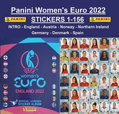 Panini Women's Euro England 2022 STICKERS 1-156