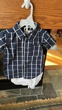 Dkny 2t Dress Shirt And Shorts Boys Set