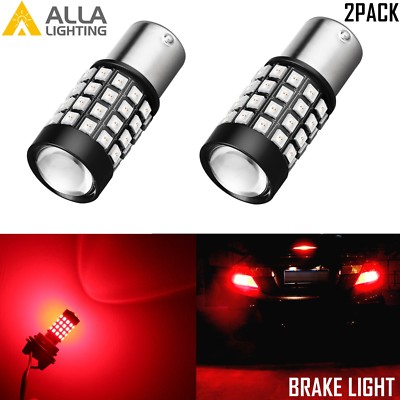 Alla Lighting 51-LED 1157  Brake/Stop Light Bulb,Vivid Red Lamp,Super Bright 2pc