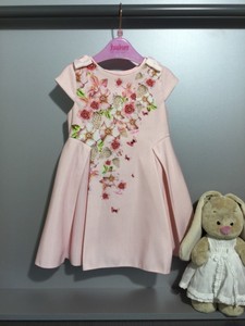 Kleid Ted Baker Designer Festlich Rosa Exklusiv Madchen Gr 80 86 12 18 M 1 5 J Ebay 