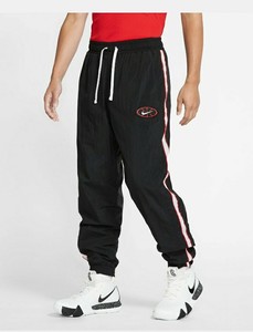 nike woven basketball pants black