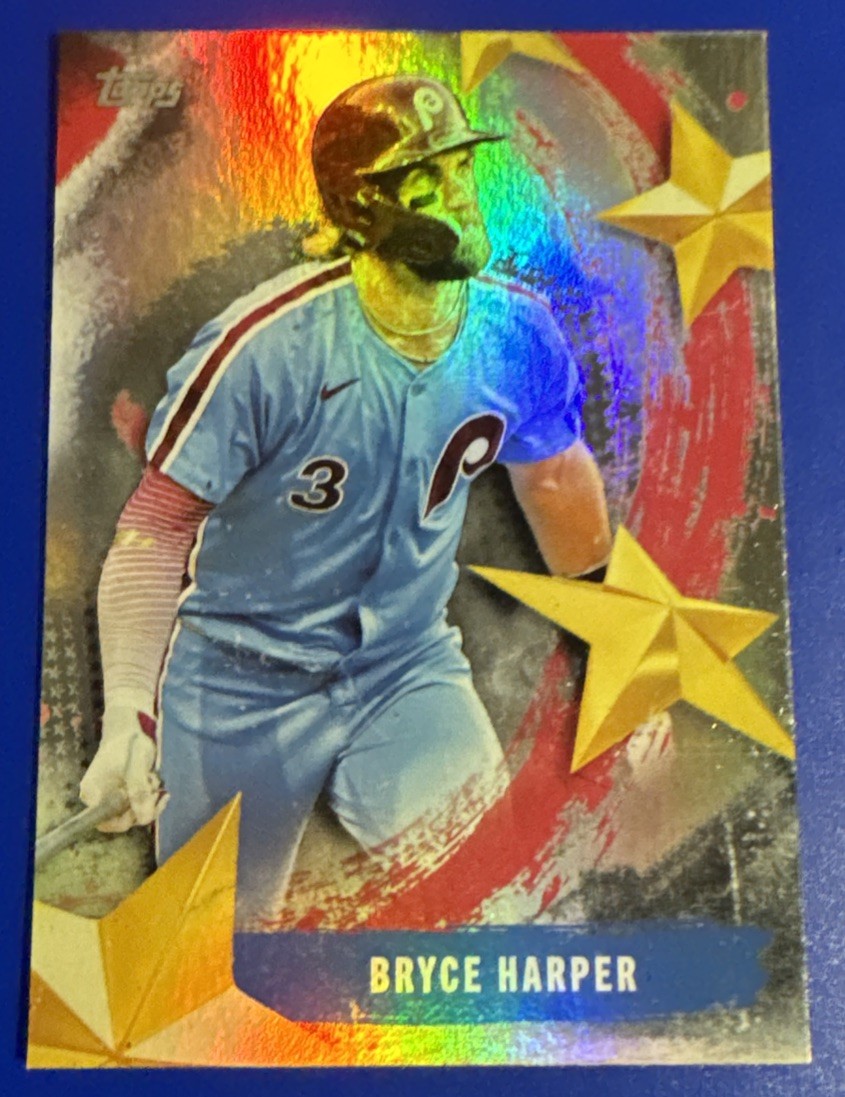 2025 Topps Series 1 Stars of MLB Bryce Harper #SMLB-3 Philadelphia Phillies Baseball Card