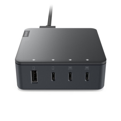 Lenovo Go Multiport-Ladegerät 130W, USB-C Stromversorgung, 3x USB-C, 1x USB-A
