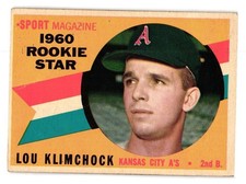1960 Topps - #137 Lou Klimchock