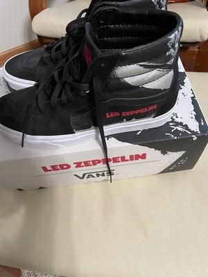 VANS SK8-HI LED ZEPPELIN BLACK WHITE RED BRED VN0A38GET5Z 9.5 Worn Only Once