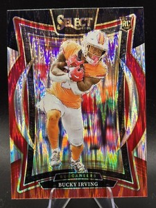 2024 Panini Select - Concourse Bucky Irving #4 Black & Red Shock Prizm