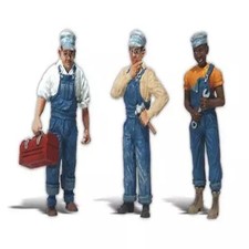 NEW Woodland G Scale Three Train Mechanics Train Figures A2549
