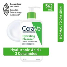 CeraVe Hydrating Facial Cleanser 562mL Normal to Dry Skin