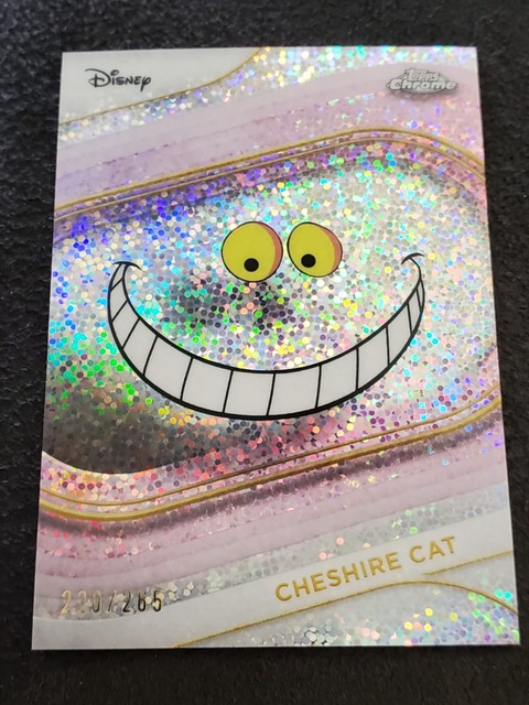 2025 Topps Chrome Disney Cheshire Cat Image Variation Speckle Refractor /265