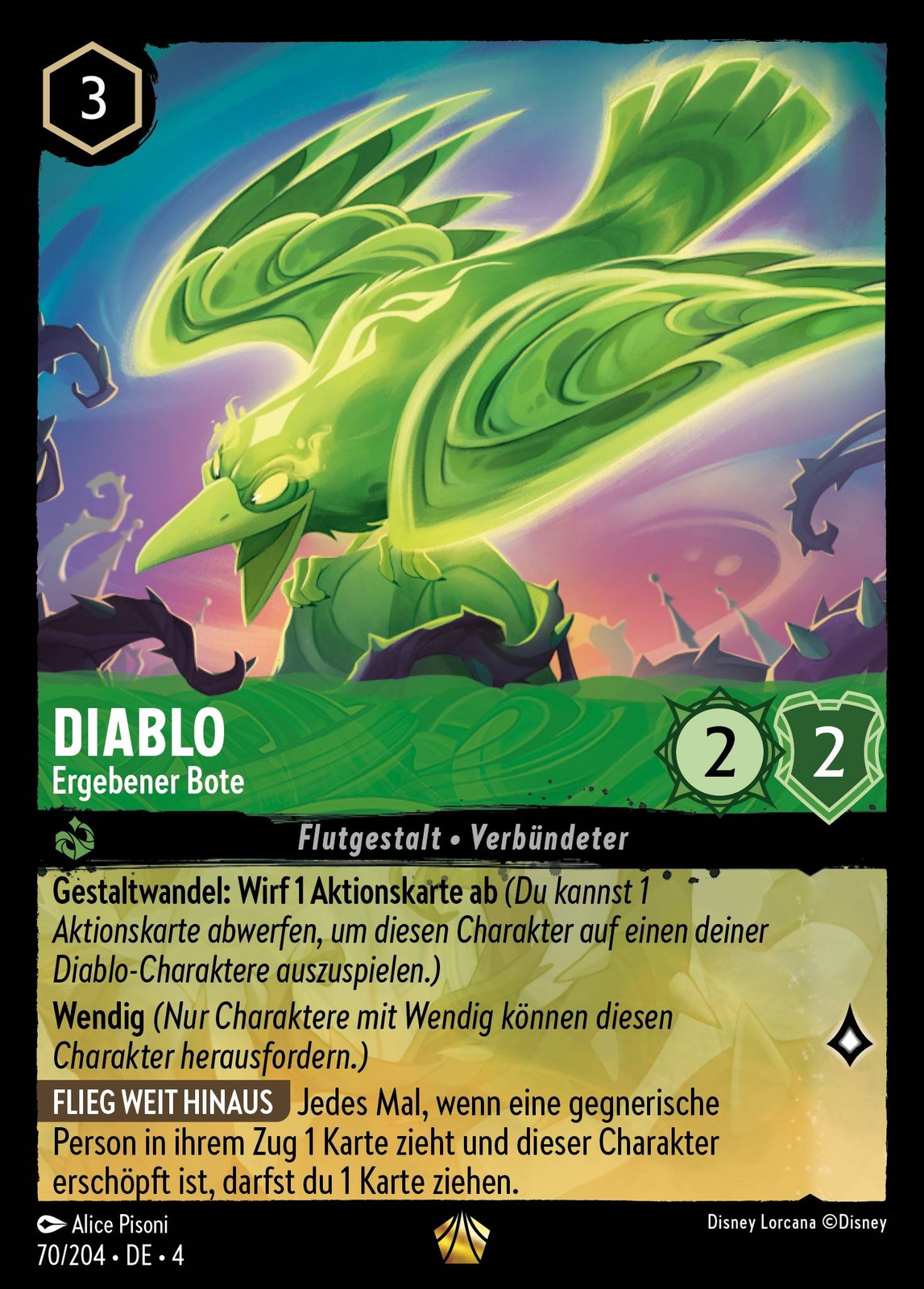 Diablo - Ergebener Bote #070 Ursulas Rückkehr Disney Lorcana-Karte (Near Mint)