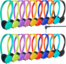 30 Pack Class Set Headphones for Students School Classroom