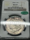 1898 O  Morgan Dollar NGC MS64 + Plus CAC Approved Toned Toning  Silver Dollar