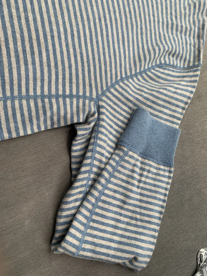 J.L. Powell The Sporting Life Sweater XL cashmere/cotton, blue and beige - Image 2 of 4