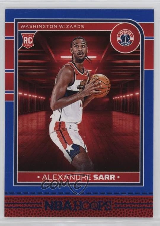 2024-25 Panini NBA Hoops Rookies Blue Alexandre Sarr #232 Rookie RC 1pk2