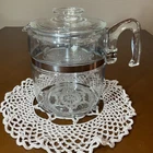 Vintage Pyrex Flameware Glass Coffee Pot 9 Cups 7759-B Complete Excellent Cond.