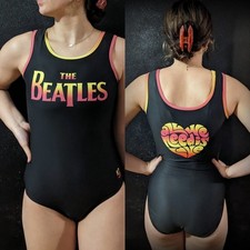 K-Bee Gymnastics Leotard "All you need is Love" Black Size AM
