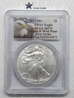 2014-(W) Silver Eagle PCGS MS70 First Strike Struck at West Point