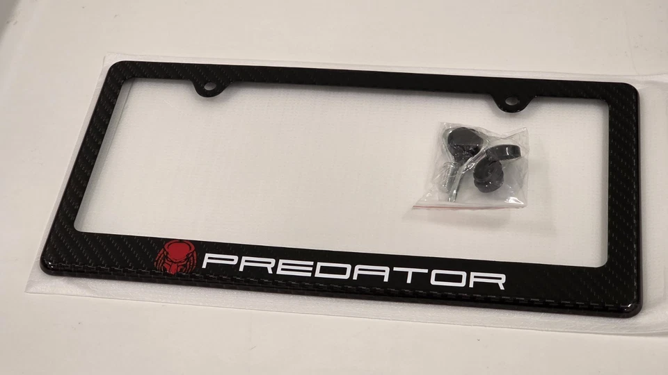 Predator 5.2L V8 for Shelby GT500 100% Carbon Fiber License Plate Frame Holder - Image 3 of 4