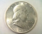 1948 FRANKLIN HALF DOLLAR ABOUT UNCIRCULATED AU NICE ORIGINAL COIN BOBS COINS