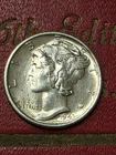 PREMIUM RARER FULL SPLIT BANDS [ FSB ]   1943-S Mercury SILVER  Dime  BEAUTIFUL