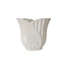 Vintage White Pottery Shell Swirl Planter Vase Shawnee Pottery?