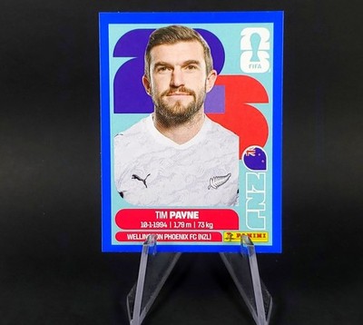 Tim Payne Blue 2026 Panini FIFA World Cup Sticker New Zealand No