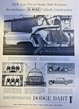 Vintage Magazine Advertisement 1959 Dodge Dart All-welded Unibody Construction Vintage Magazine Advertisement 1959 Dodge Dart All-welded Unibody Construction