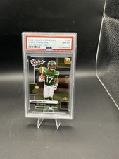 2022 Panini Clearly Donruss Garrett Wilson /49 The Rookies Red PSA 8