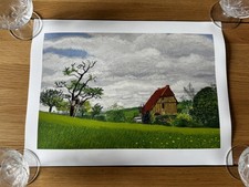 David Hockney Normandy House print unframed