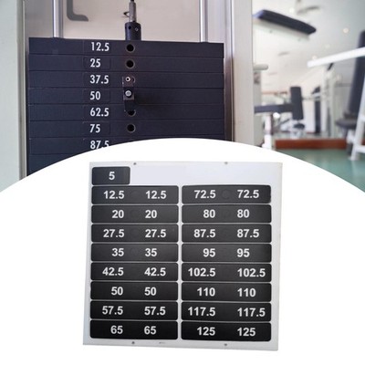 Weight Stack Labels Number Stickers Classification Weighted Block Label Sticker