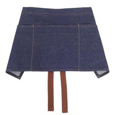 Denim Apron with 3 Pockets for Men And Women Short Server Waitress Chef Apron